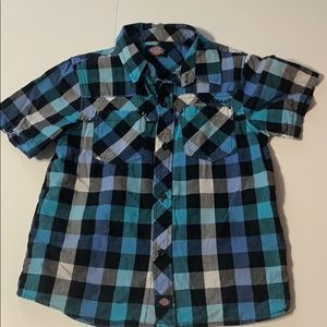 Dickies Boys Button Down Shirt
